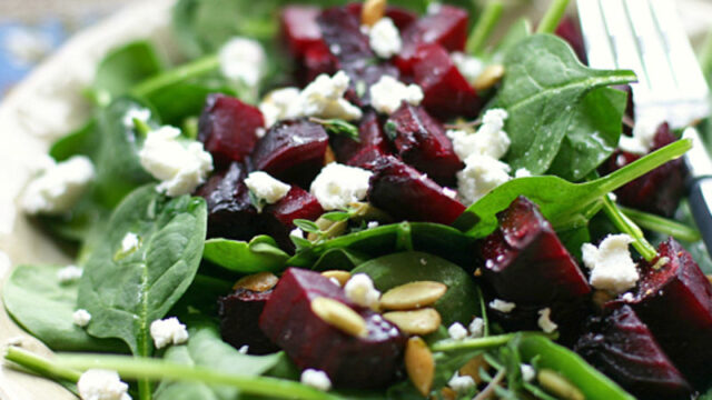 Roasted Beet Goat Cheese Salad