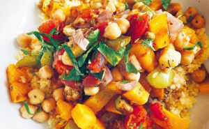 Roasted Veggie and Chickpea Stew