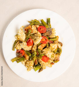 Meal-Prep Pesto Chicken & Veggies