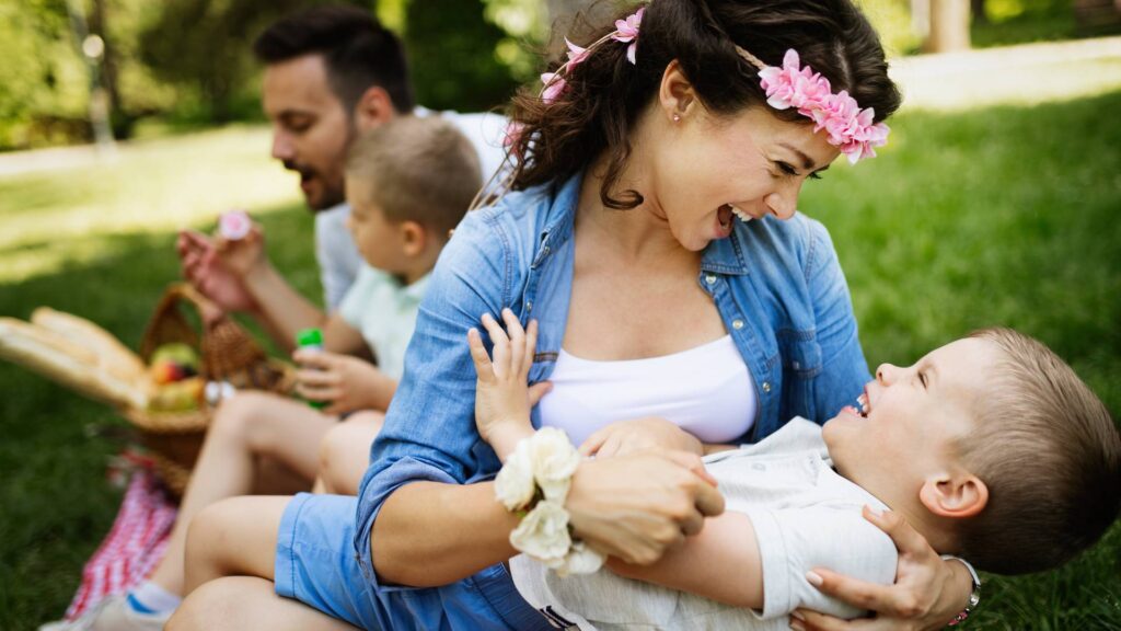 family-with-children-enjoying-a-summer-day-together